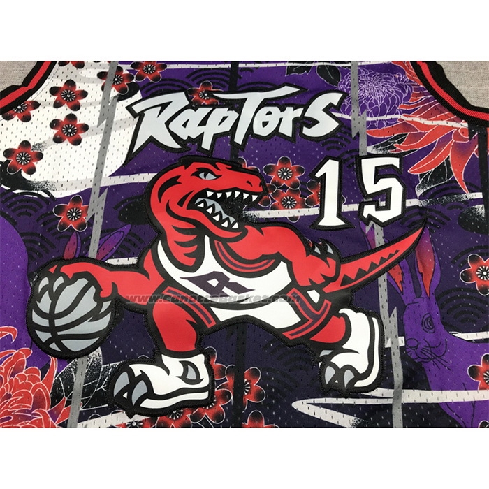 Maglia Toronto Raptors Vince Carter #15 Mitchell & Ness Lunar New Year Viola